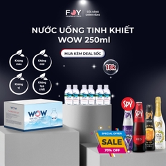 Nước tinh khiết cao cấp WOW LUXURY 250ml (Thùng 24 chai)