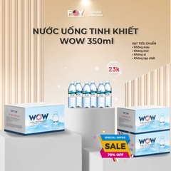 Thùng 24 chai WOW Nước Uống Tinh Khiết 350ML