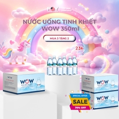 Thùng 24 chai WOW Nước Uống Tinh Khiết 350ML
