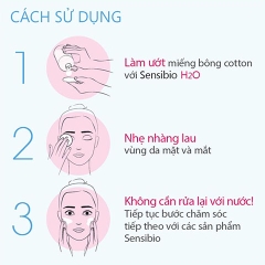 Tẩy trang Bioderma Sensibio H2O Solution Micellaire dịu nhẹ