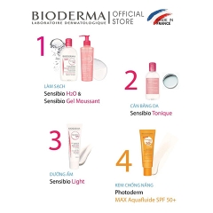 Tẩy trang Bioderma Sensibio H2O Solution Micellaire dịu nhẹ