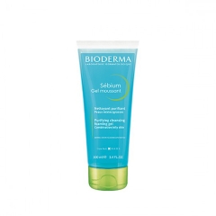 Sữa rửa mặt Bioderma Sebium Moussant Gel cho da nhờn mụn