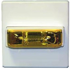 Đèn chớp cảnh báo 24VDC, mặt kính màu hổ phách, có thể lựa chọn cài đặt, gắn trần/treo tường