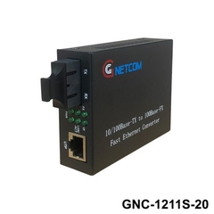 Bộ chuyển đổi quang điện GNETCOM 10/100M I PN: GNC-1211S-20