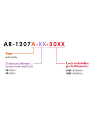 AR-1207A-5065/ 5085 Khóa điện cho cửa tự động - Fail-Safe