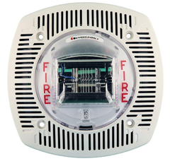WSSPK24-15/75WW - loa cảnh báo/đèn nháy kết hợp, treo tường ngoài trời, màu trắng