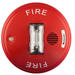 HCC24CR - Còi kết hợp đèn nháy cảnh báo 24VDC, nhiều mức cài đặt, gắn trần, màu đỏ