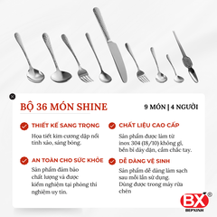BỘ SHINE 36 MÓN (9 sản phẩm x 4 cái)