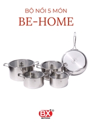 BỘ NỒI 5 MÓN BE-HOME 3 LỚP