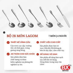 BỘ LAGOM 28 MÓN (7 sản phẩm x 4 cái)