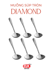 MUỖNG SÚP TRÒN DIAMOND (Set 6 cái)