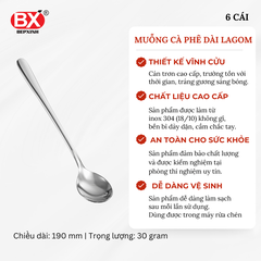 MUỖNG CÀ PHÊ DÀI LAGOM (Set 6 cái)