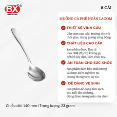 MUỖNG CÀ PHÊ NGẮN LAGOM (Set 6 cái)