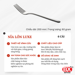 NĨA ĂN LỚN LUXE (Set 6 cái)