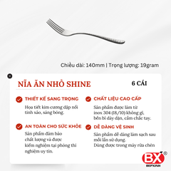 NĨA ĂN NHỎ SHINE (Set 6 cái)