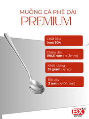 MUỖNG CÀ PHÊ DÀI PREMIUM (Set 6 cái)