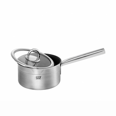 QUÁNH CHỐNG DÍNH INOX 3 LỚP BẾP XINH - CÓ 1 MỎ RÓT (14x8cm)