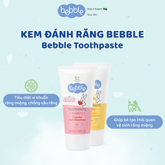 Kem Đánh Răng Bebble Vị Chuối Bebble - Kem đánh răng an toàn khi nuốt phải