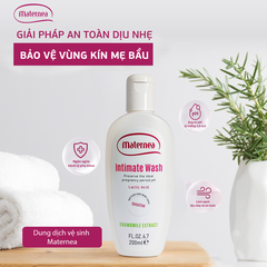 Dung dịch vệ sinh phụ nữ Maternea Intimate Wash an toàn dịu nhẹ, dùng được cho mẹ bầu từ tháng đầu tiên