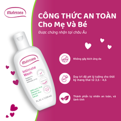 Dung dịch vệ sinh phụ nữ Maternea Intimate Wash an toàn dịu nhẹ, dùng được cho mẹ bầu từ tháng đầu tiên