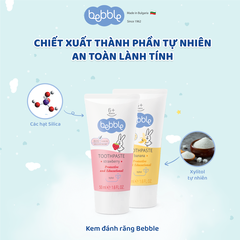 Kem Đánh Răng Bebble Vị Chuối Bebble - Kem đánh răng an toàn khi nuốt phải