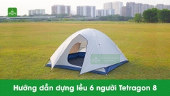 Hướng dẫn dựng lều cắm trại 6 người Eureka Tetragon 8