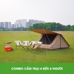 Thuê lều cắm trại - Combo cắm trại 4 đến 6 người
