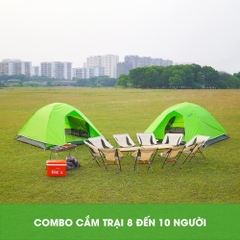Thuê lều cắm trại - Combo cắm trại 10 người
