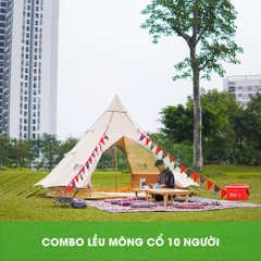 Thuê lều cắm trại - Combo lều Mông Cổ 10 người