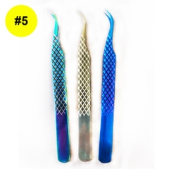 Eyelash Extension Tweezers Gold Premium - Code #5