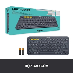 Bàn Phím Bluetooth Logitech K380 (màu xám đen)