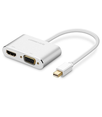 Cáp chuyển đổi Mini Displayport to HDMI và VGA chính hãng Ugreen 20421