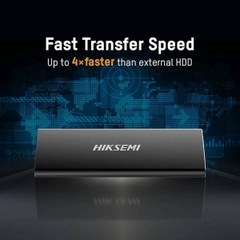 Ổ cứng di động SSD HIKSEMI 512Gb HS-ESSD-T200N Mini (Type-C và USB3.1/ 560MB/s/ 510MB/s/ Đen)