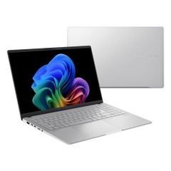 Laptop Asus Vivobook S 15 OLED S5507QA-MA090WS (Snapdragon X1E/ 32GB/ 1TB SSD/ 15.6inch 3K/ 120Hz/ Win 11/ Office/ Bạc/ Vỏ nhôm)
