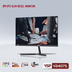 Màn hình phẳng VSP V2407S màu đen IPS 5ms 75Hz hạn chế ánh sáng xanh