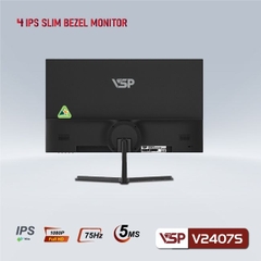 Màn hình phẳng VSP V2407S màu đen IPS 5ms 75Hz hạn chế ánh sáng xanh