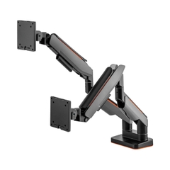 Giá đỡ 2 màn hình HumanMotion T9 Pro II Dual Màu Xám (23-43 inch)