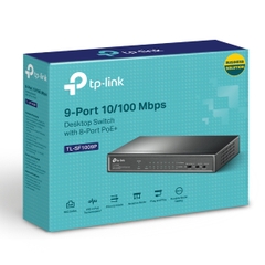 Switch Để Bàn 9 Cổng 10/100Mbps với 8 Cổng PoE+ TP-Link TL-SF1009P