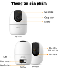 Camera Wifi 4MP IMOU IPC-A42P-D / L phát hiện người lạ bằng AI