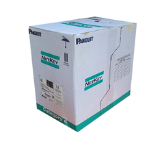 Cáp mạng Panduit Cat6 U/UTP cable, blue, CM, 305m tốc độ lên đến 1Gbps,  CM, 24 AWG, dài 305 mét/cuộn (NUC6C04BU-FE)