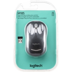 Chuột quang không dây Logitech M185 - Xám