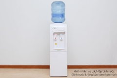 Cây nước nóng lạnh KG3331, Chíp, Có tủ khử trùng