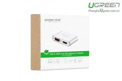 Bộ chuyển đổi cổng Lightning to HDMI + VGA cho Iphone5/6 , ipad Ugreen UG-30522