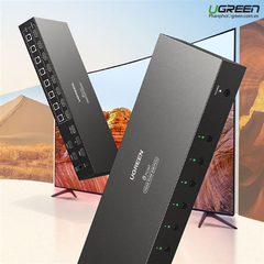 Bộ gộp HDMI 2.0 KVM 8 vào 1 ra Ugreen 80963 hỗ trợ 4K/60Hz