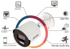 Camera IP Colorvu 2MP Hikvision DS-2CD1027G0-LUF