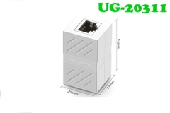 Đầu RJ45 nối dây mạng network Keystone Jack In-Line Coupler Female to Female màu Trắng UGREEN 20311