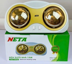 Đèn sưởi nhà tắm 2 bóng cong Neta NT2B01  (Công suất 550w)