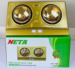 Đèn sưởi nhà tắm 2 bóng thẳng Neta NT2B02  (Công suất 550w)