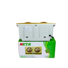 Đèn sưởi nhà tắm 2 bóng thẳng Neta NT2B02  (Công suất 550w)