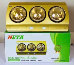 Đèn sưởi nhà tắm 3 bóng thẳng Neta NT3B02 (Công suất 825w)